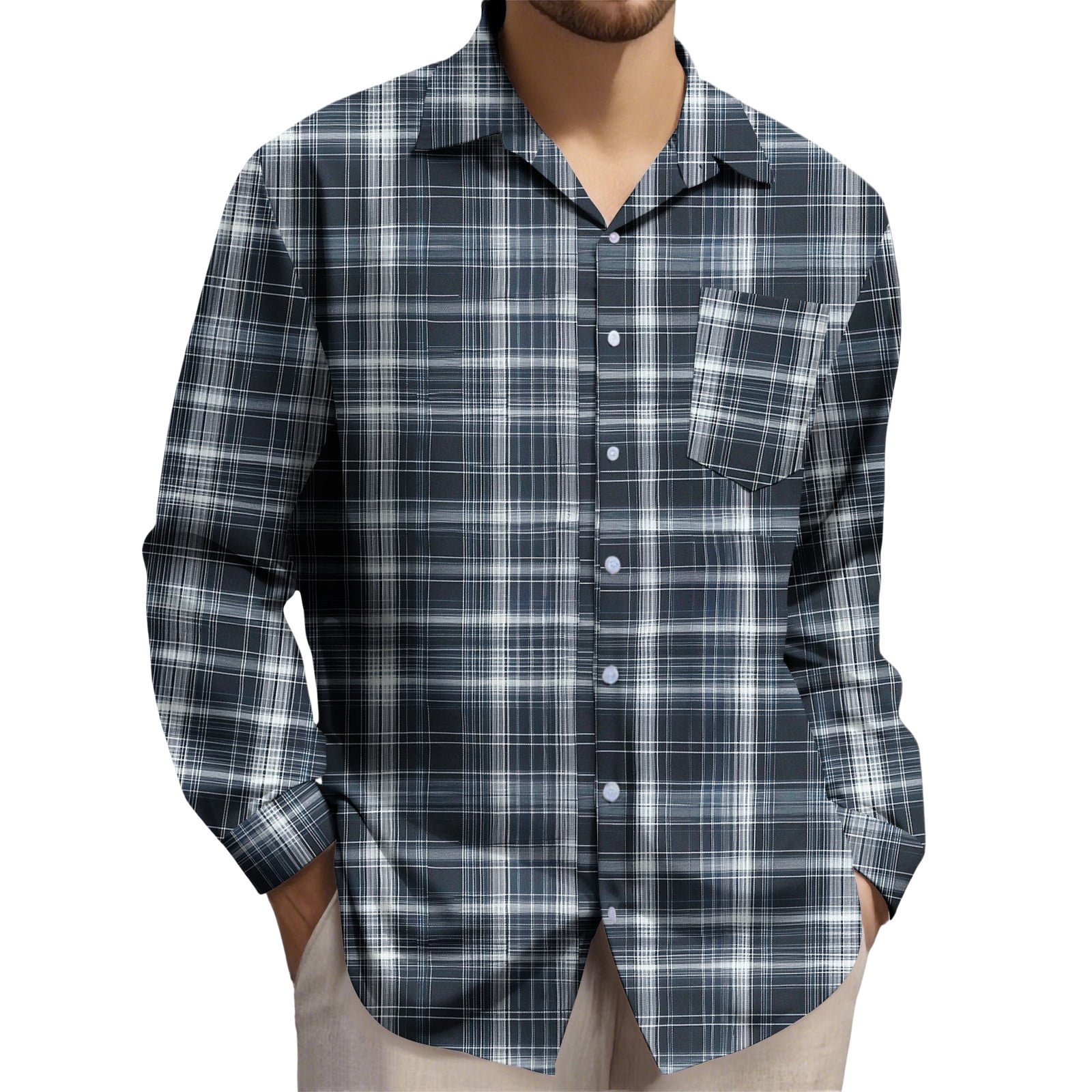 big and tall plaid dress shirts Amazon.com: Flannel Shirt for Men Big and Tall Button down Long Sleeve Plaid Shirts Regular Fit Casual Fashion Cotton Jacket Tops : Clothing, Shoes & Jewelry