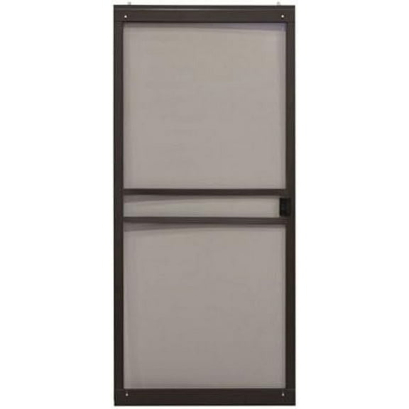 precision screen & security prod 3751bz3068 Branson Series, 36" Wide, Bronze, Adjustable, Patio Sliding Steel Screen Door
