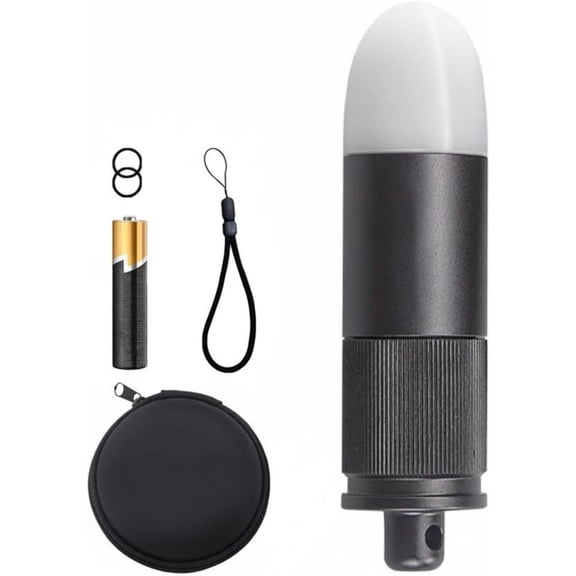 predolo LED Diving Beacon Light Long Runtime Underwater Flash On/Off Switch Night Lamp, Black