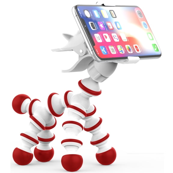 premier accessory group multi-flex smartphone grip mount red