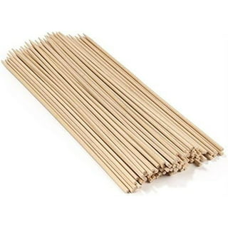 BambooMN Brand - Premium 36 Inch (3ft) 5mm Thick Extra Long Multipurpose  Marshmallow Roasting Bamboo Sticks/Skewer - 100pcs 