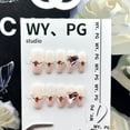 thumbnail image 1 of press-on nails Purely hand-made wearable manicure love big diamond detachable stall wholesale nail stickers fake, 1 of 9
