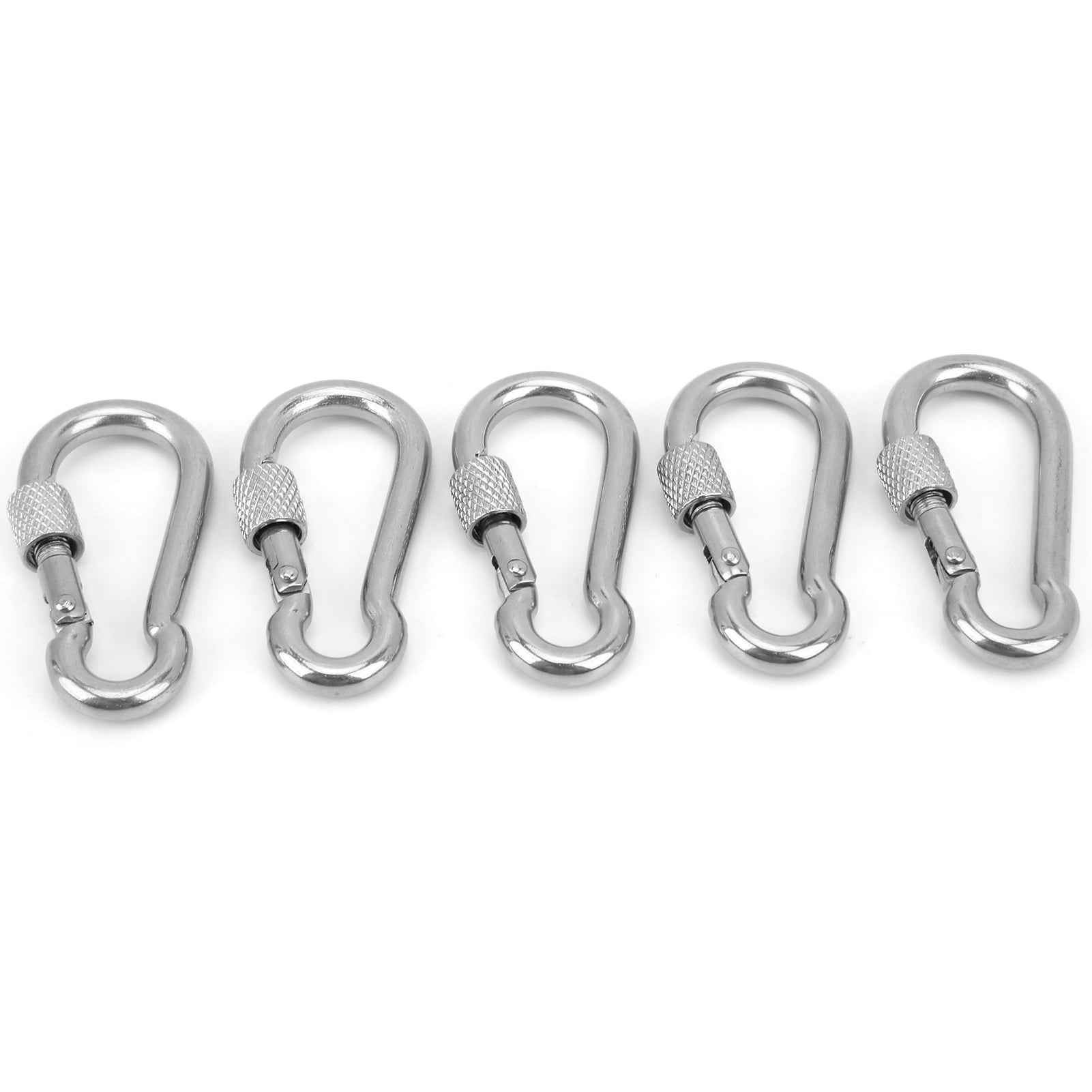price crash 50MM Carabiner Boats Heavy Duty Stainless Steel Clips Spring Snap Hooks Buckles