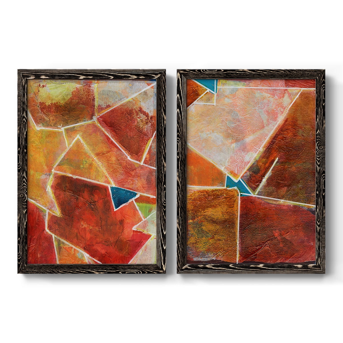 Primary Connection VII - Premium Framed Canvas 2 Piece Set - Ready to Hang