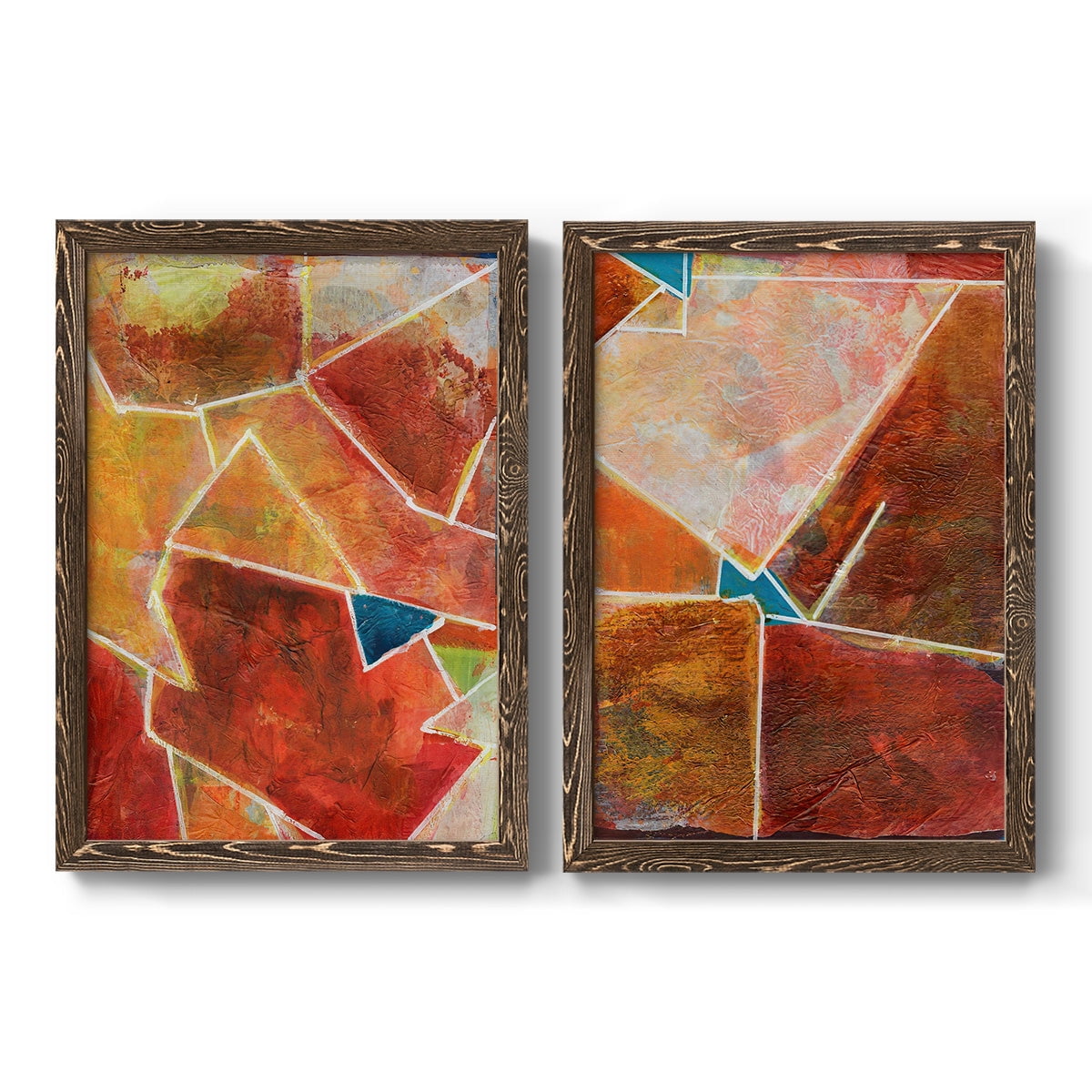 Primary Connection VII - Premium Framed Canvas 2 Piece Set - Ready to Hang
