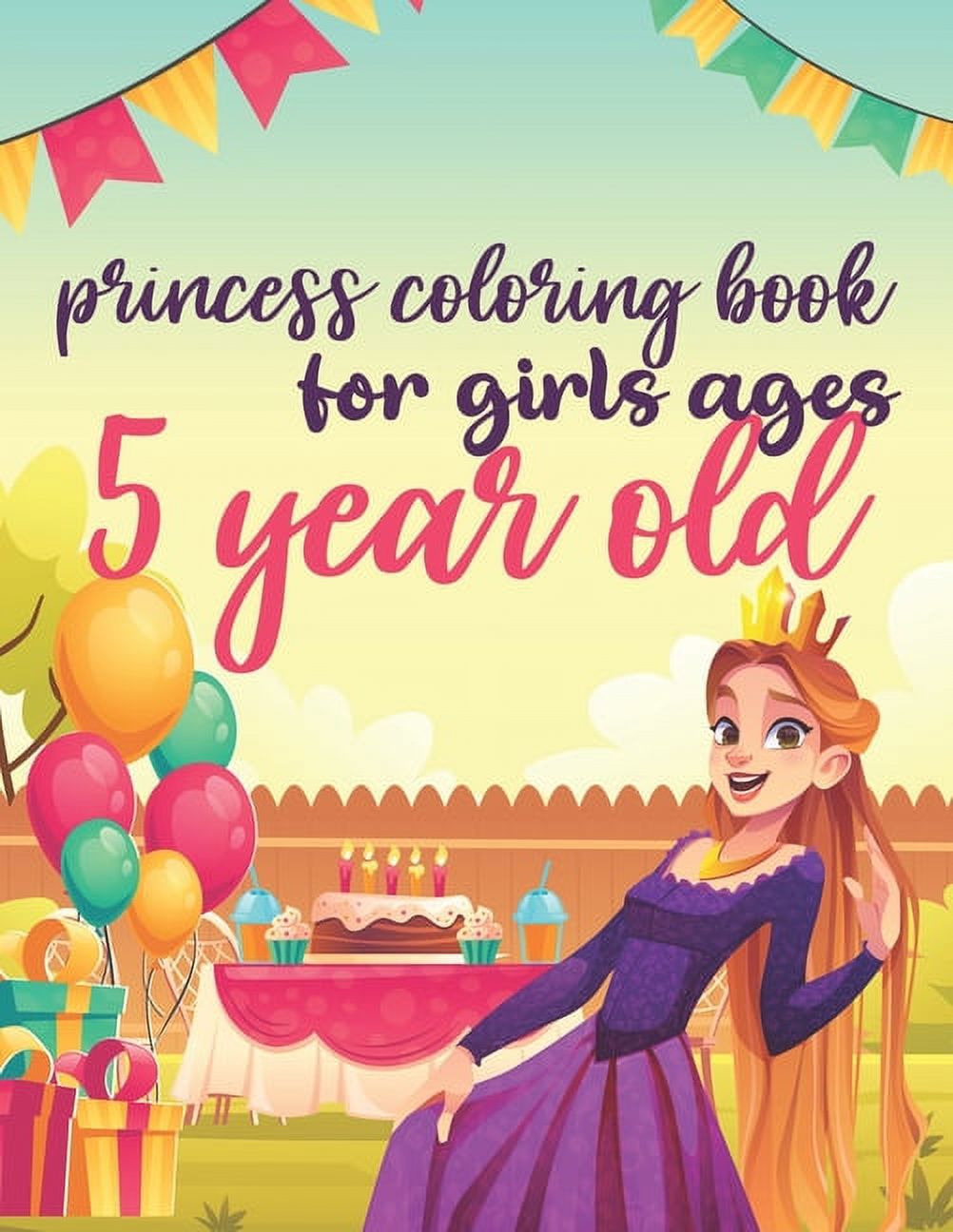 princess coloring book for girls ages 5 year old : Cute Princess Coloring Book for girls, Princess Coloring Activity Book for Toddlers, gift For Little Girls Who Love Princesses (Paperback) - image 1 of 1