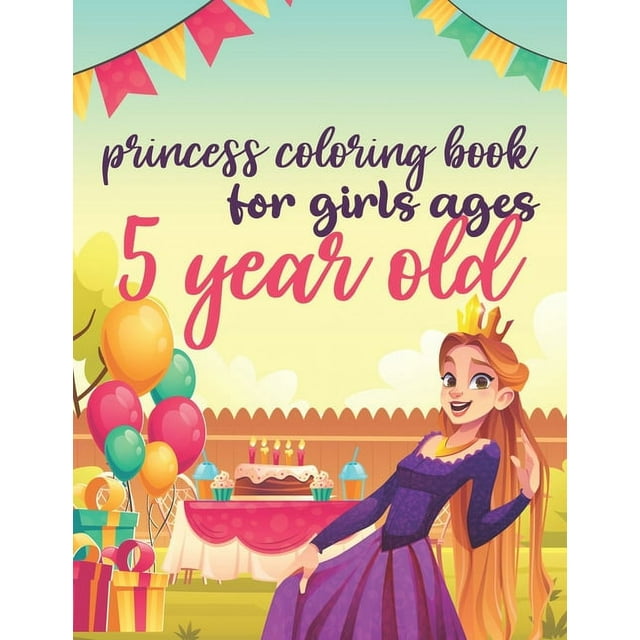 princess coloring book for girls ages 5 year old : Cute Princess Coloring Book for girls, Princess Coloring Activity Book for Toddlers, gift For Little Girls Who Love Princesses (Paperback)