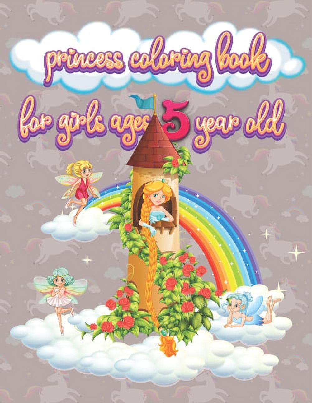 princess coloring book book for girls ages 5 year old : Cute Princess Coloring Book for girls, Princess Coloring Activity Book for Toddlers, gift For Little Girls Who Love Princesses (Paperback) - image 1 of 1