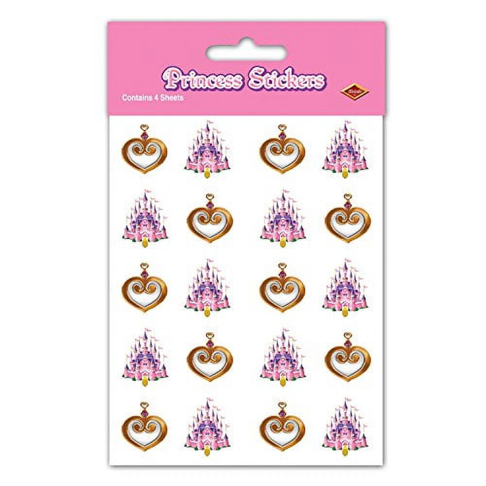 Princess Stickers (4 Shs/Pkg) - Walmart.com