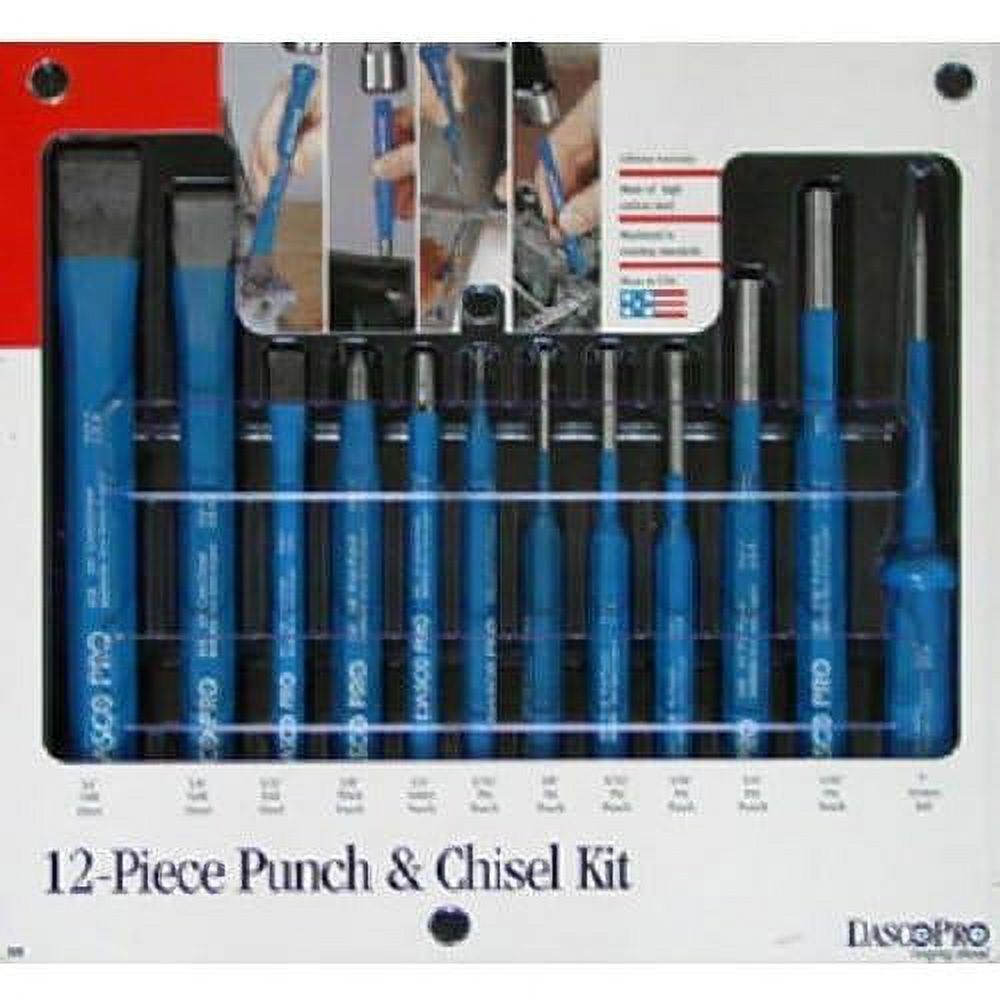 pro 88 punch and chisel kit (12 piece)