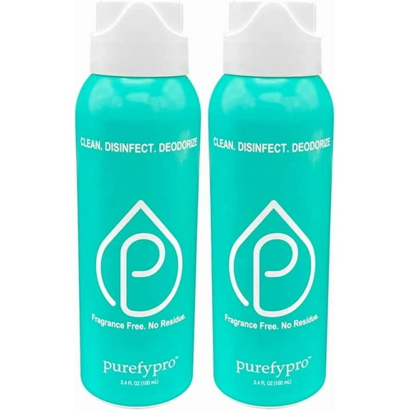 pro Disinfectant Airesol Spray (100ml, 2 Pack) Eliminate 99.9999% Virus and Germs. No Residue. No Rinse. Travel Size.