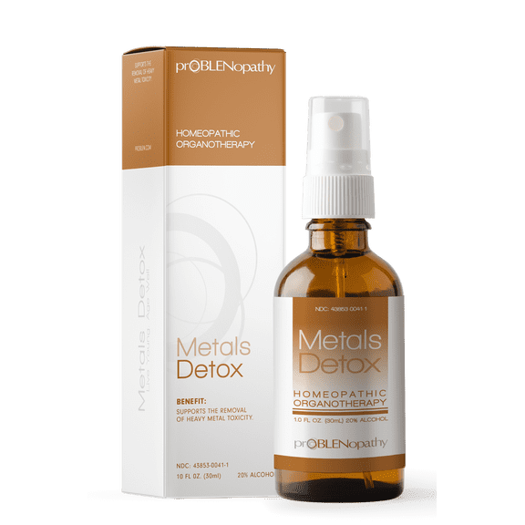 proBLENopathy Metal Detox Liquid Spray Homeopathic Naturally Remove Toxins Liver Detox and Support 30 Day Supply 1 fl oz