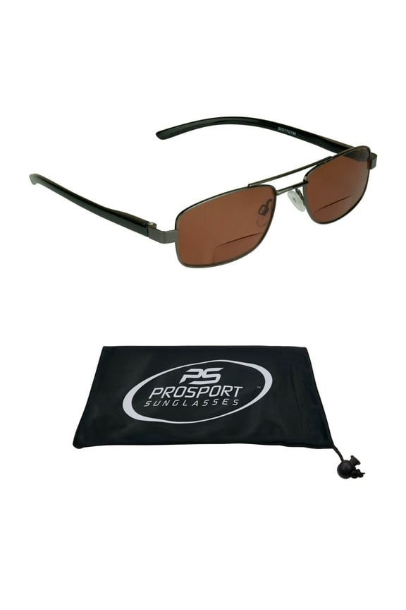 proSPORT Aviator Bifocal HD Blue Blocking Reader HD Vision Men Women Gunmetal Sunglasses