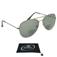 thumbnail image 1 of proSPORT Aviator Bifocal Sunglass Reader Men Women Gunmetal Frame Gray Lens, 1 of 4