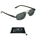 thumbnail image 1 of proSPORT BIFOCAL Reading Sunglass Square Aviator Metal Gunmetal Frame Gray Lens, 1 of 6