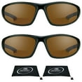 thumbnail image 1 of proSPORT BIFOCAL Sunglass Reader Safety Sport Wrap Men & Women HD Amber 2 Pairs, 1 of 6
