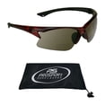 thumbnail image 1 of proSPORT Bifocal Brown Tinted Sunglasses with Red Frame for Men Women. Ideal for Cycling, Running, Fishing, Golfing, Riding and Driving, 1 of 6