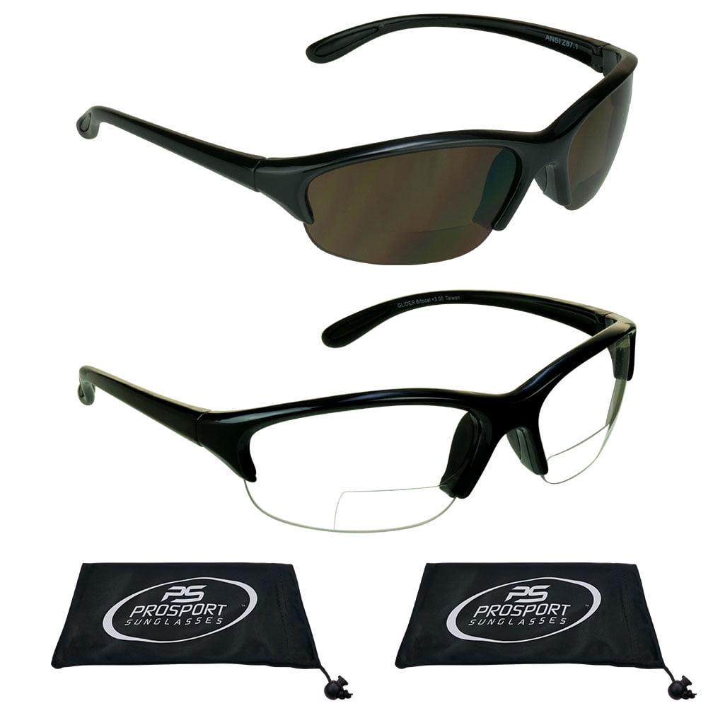 proSPORT Bifocal Reader Sunglasses for Men & Women | Semi Rimless