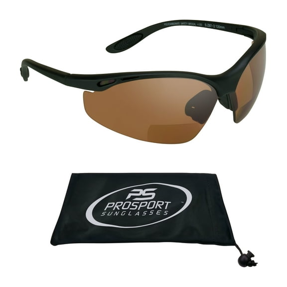 proSPORT Bifocal Safety Reader Glasses z87 Amber High Definition Blue Light Blocking HD Vision Reading Magnification  1.00