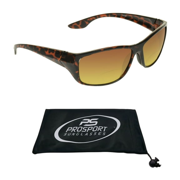 proSPORT Bifocal Sunglass Reader Blue Blocking Reading HD Brown Frame Men Women