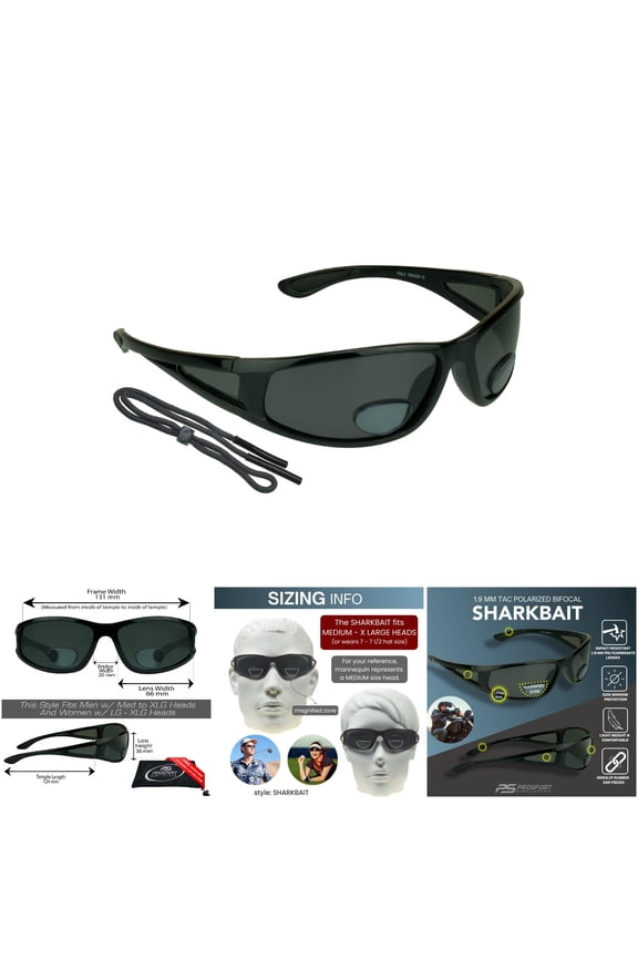 proSPORT Bifocal Sunglasses with UV400 Protection for Fishing and Outdoor Use