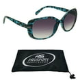 thumbnail image 1 of proSPORT Bifocal Women Reading Sunglass Oversized Reader Blue Cheetah Frame, 1 of 6