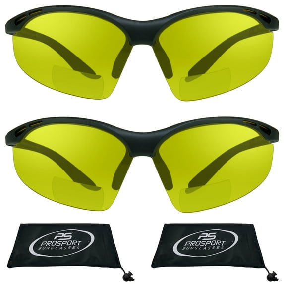 proSPORT Bifocal sunglass Safety Reader Z87 Wrap Around No Slip Grip