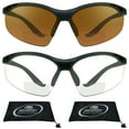 thumbnail image 1 of proSPORT Bifocal sunglass Safety Reader Z87 Wrap Around No Slip Grip, 1 of 6