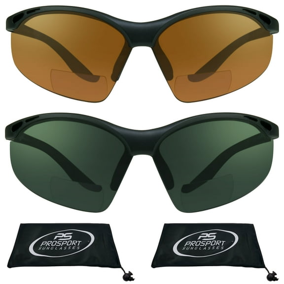 proSPORT Bifocal sunglass Safety Reader Z87 Wrap Around No Slip Grip