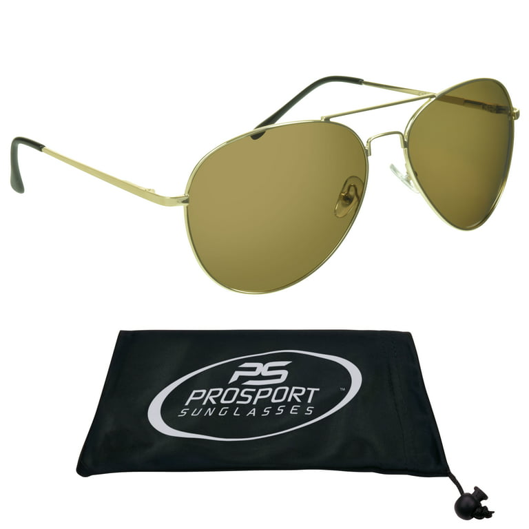proSPORT Big and Tall Polarized Aviator Oversized Extra Large Wide Fit Men  Sunglasses 
