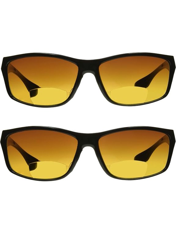 proSPORT Blue Light Blocking Bifocal Sunglasses HD Amber Gradient Anti-Reflective UV Protection Men Women
