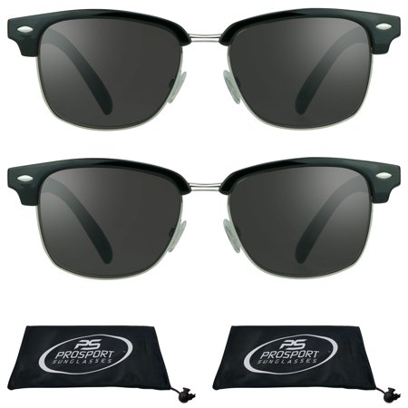 proSPORT Classic Reading Sunglasses Round Horn Rimmed Men & Women - NOT BIFOCAL