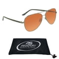 thumbnail image 1 of proSPORT Hd Blue Light Blocking Sunglass Men Women High Definition Amber Lens Metal Frame, 1 of 6