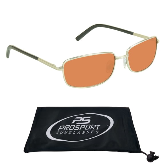 proSPORT Hd Blue Light Blocking Sunglass Men Women High Definition Amber Lens Metal Frame