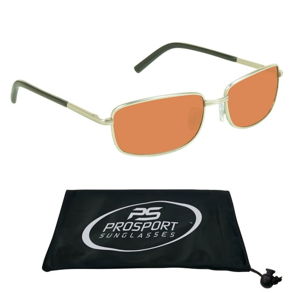 proSPORT Hd Blue Light Blocking Sunglass Men Women High Definition Amber Lens Metal Frame