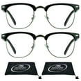 thumbnail image 1 of proSPORT Multifocal Progressive Trifocal Reading Glasses Men Women Horn Rimmed Frame 2 Pairs, 1 of 7