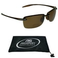 thumbnail image 1 of proSPORT POLARIZED Bifocal Reading Sunglass Rimless Wrap Around Brown Men Women, 1 of 6