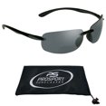 thumbnail image 1 of proSPORT POLARIZED Bifocal Rimless Sunglass Wrap Around Gray Men Women, 1 of 6