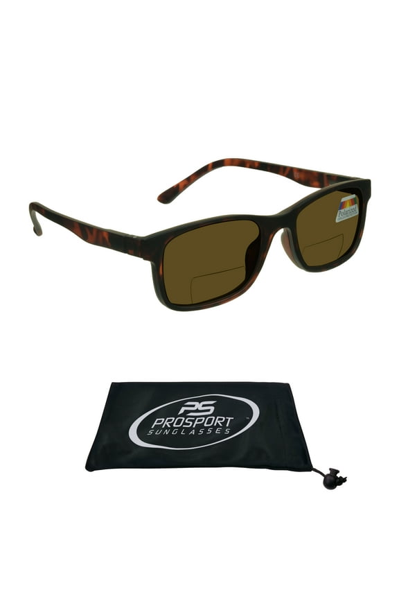 proSPORT Polarized Bifocal Readers +1.00 Sunglass Easy Magnetic Poly-Carbonate Polarized Clip-On Men Women