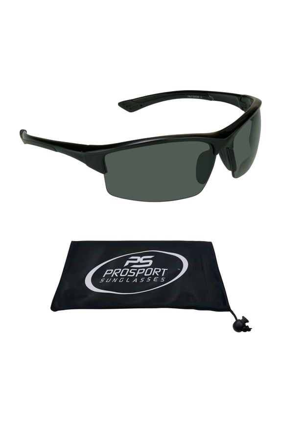 proSPORT Polarized Bifocal Reading Sunglass Reader Gray Lens Men and Women