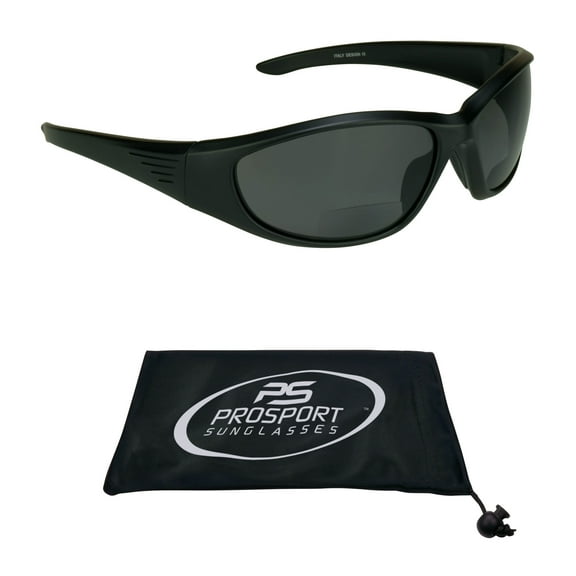 proSPORT Polarized Bifocal Reading Sunglass Reader Sport Full Wrap Anti-Glare Unisex Adult