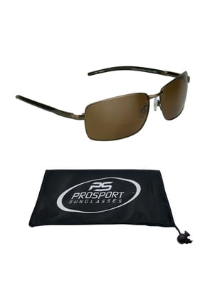 proSPORT Polarized Bifocal Sunglass Reader Aviator Anti-Glare Brown Men Women