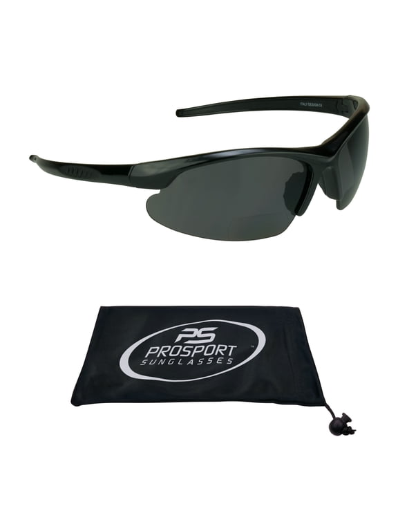 proSPORT Polarized Bifocal Sunglasses Men Women Anti Glare Wrap Around