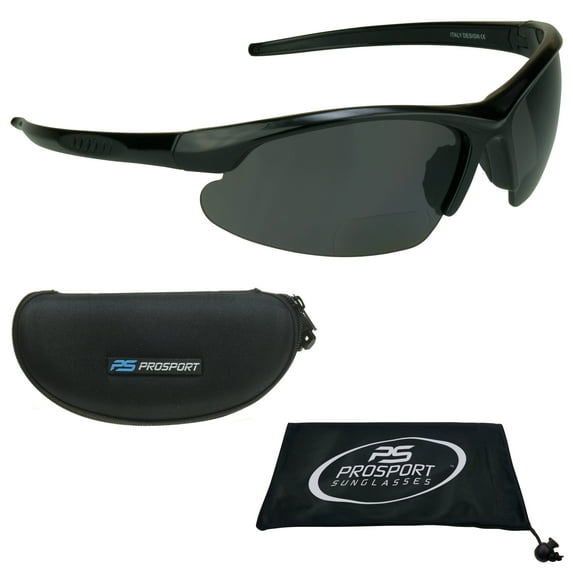 proSPORT Polarized Bifocal Sunglasses Men Women Anti Glare Wrap Around