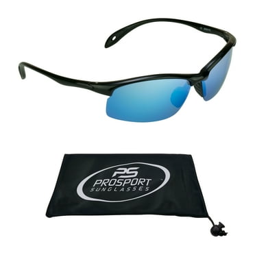 proSPORT Polarized Mirror Sunglass Men Women Light-Weight Semi-Rimless
