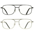 thumbnail image 1 of proSPORT Progressive Multifocal Aviator Reading Gunmetal & Silver Glasses 3 in 1 Men Women, 1 of 5