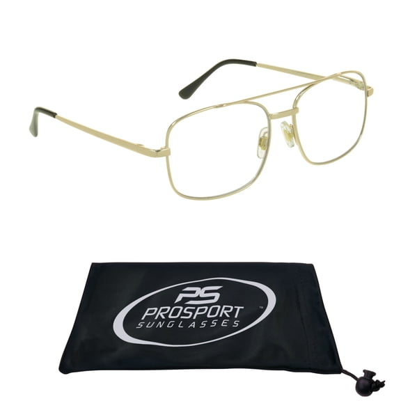 proSPORT Progressive Multifocal Aviator Reading Trifocal Glasses Gold Men Women