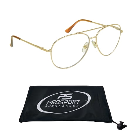 proSPORT Progressive Multifocal Reading Glasses Aviator +1.00 Gold Frame