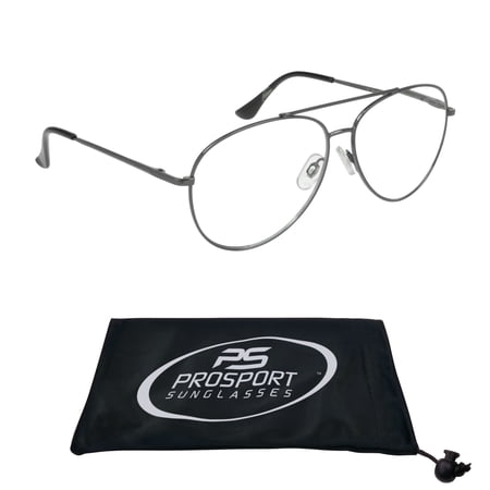 proSPORT Progressive Multifocal Reading Glasses Aviator +1.00 Gunmetal Frame