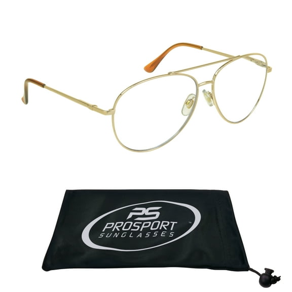 proSPORT Progressive Multifocal Reading Glasses Aviator +2.50 Gold Frame